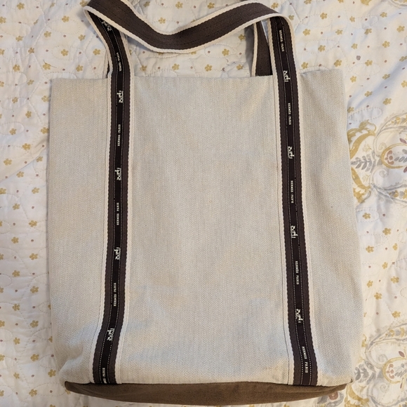 Handmade bag from Hermes dust bag and ribbons with cotton lining - Picture 8 of 14